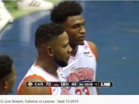 Liga Nacional De Baloncesto ... En El Eleoncio Mercedes En La Romana .. Cañeros Les Dan Nalgadas A Leones ... Galeria De Fotos.!!!