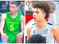 CHRIS DUARTE ... Lastimado ... Fuerte Golpe En La Rodilla .. Su Univ. Oregon Derrotan Lester Quiñonez Jr ... Y Su Univ. Memphis ... Galeria De Fotos.!!!