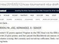 El Dominicano JOEL HERNANDEZ ... NBA Draft 2018 ... Sports Illustrated Le Ve Posibilidad Remota.!!!